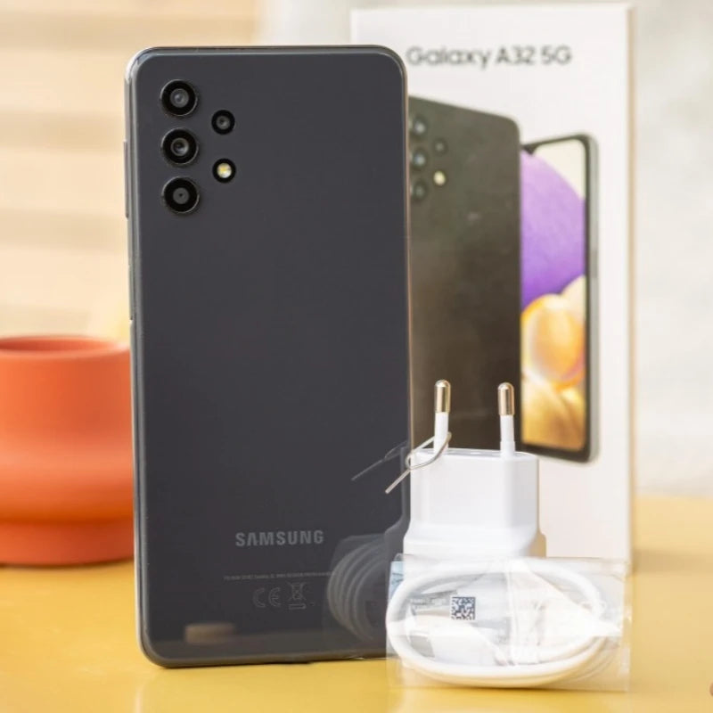 Samsung Galaxy A32 5G Unlocked Mobile Phone - 6.5" LCD, 64GB/128GB ROM, Snapdragon Octa Core, NFC, A326U1 1SIM, A326B/DS 2SIM - Pulse Electro