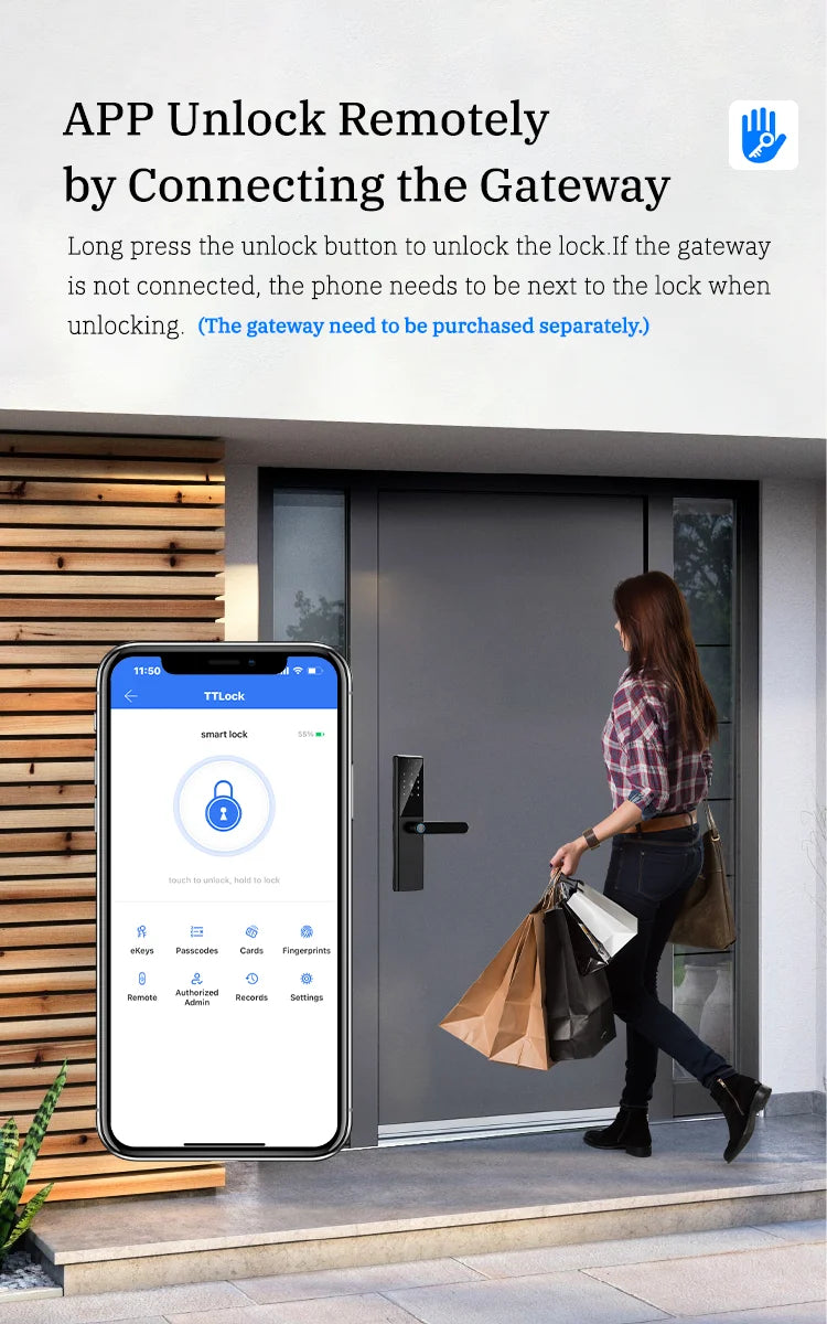 Bluetooth Fingerprint Door Lock TTLock