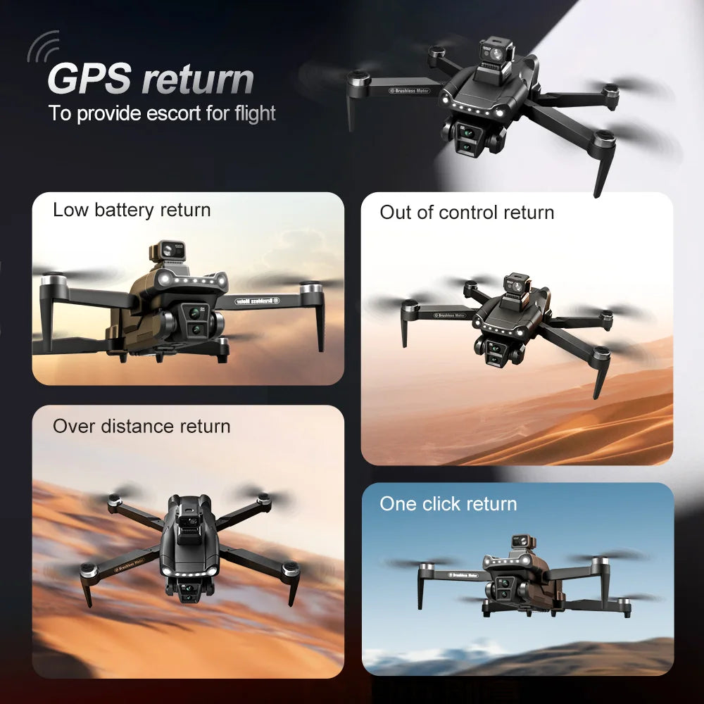 Xiaomi V198GPS Professional Drone ESC 8K  HD Camera Brushless Obstacle Avoidance Aerial Optical Foldable Quadcopter Mini Drone