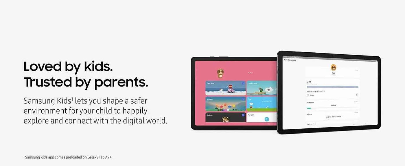 SAMSUNG Galaxy Tab A9 Plus Tablet 11” - 4GB RAM, 64GB Storage, Android, Slim & Lightweight Design, Quad Speakers - Pulse Electro