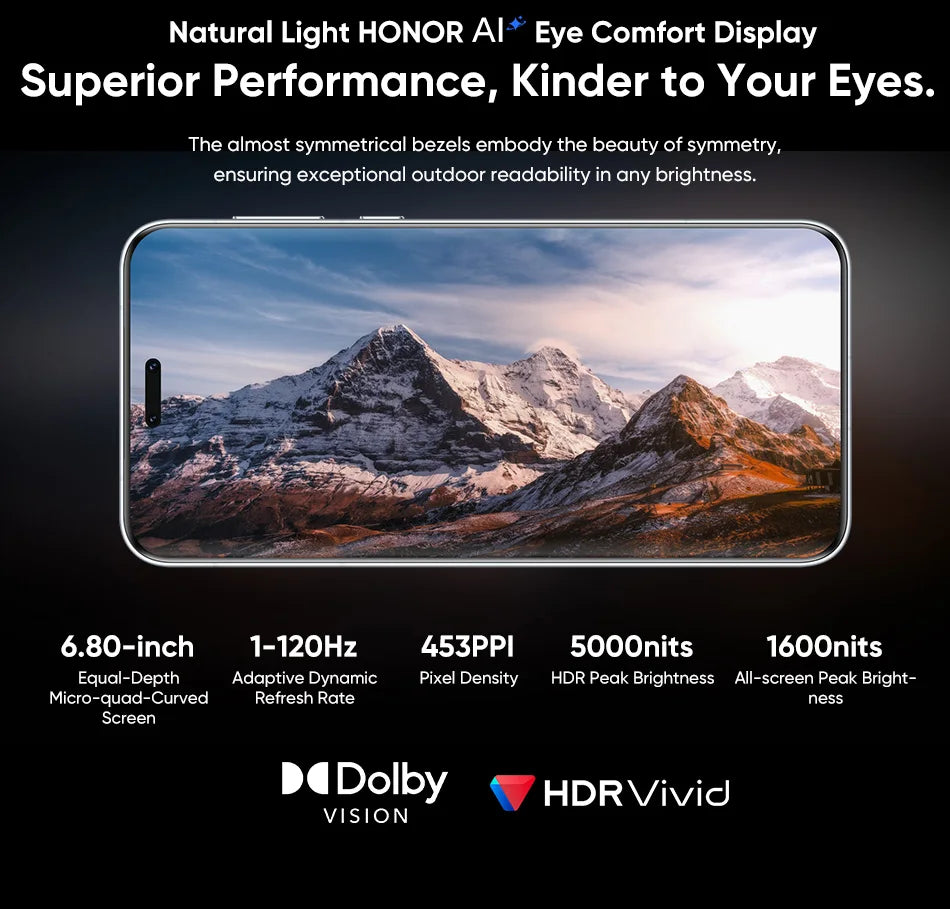 【World Premiere】Global Version HONOR Magic7 Pro 5G Smartphone Magic 7 Pro Snapdragon 8 Elite 120Hz OLED Screen 100W Fast Charge