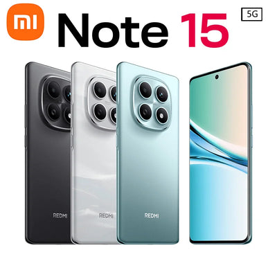 Brand New Xiaomi Redmi Note 15 Snapdragon 6 Gen 3 Smartphone 50MP Camera 6.77" 120Hz OLED Display 5800mAh Battery IP66 Louder - Pulse Electro