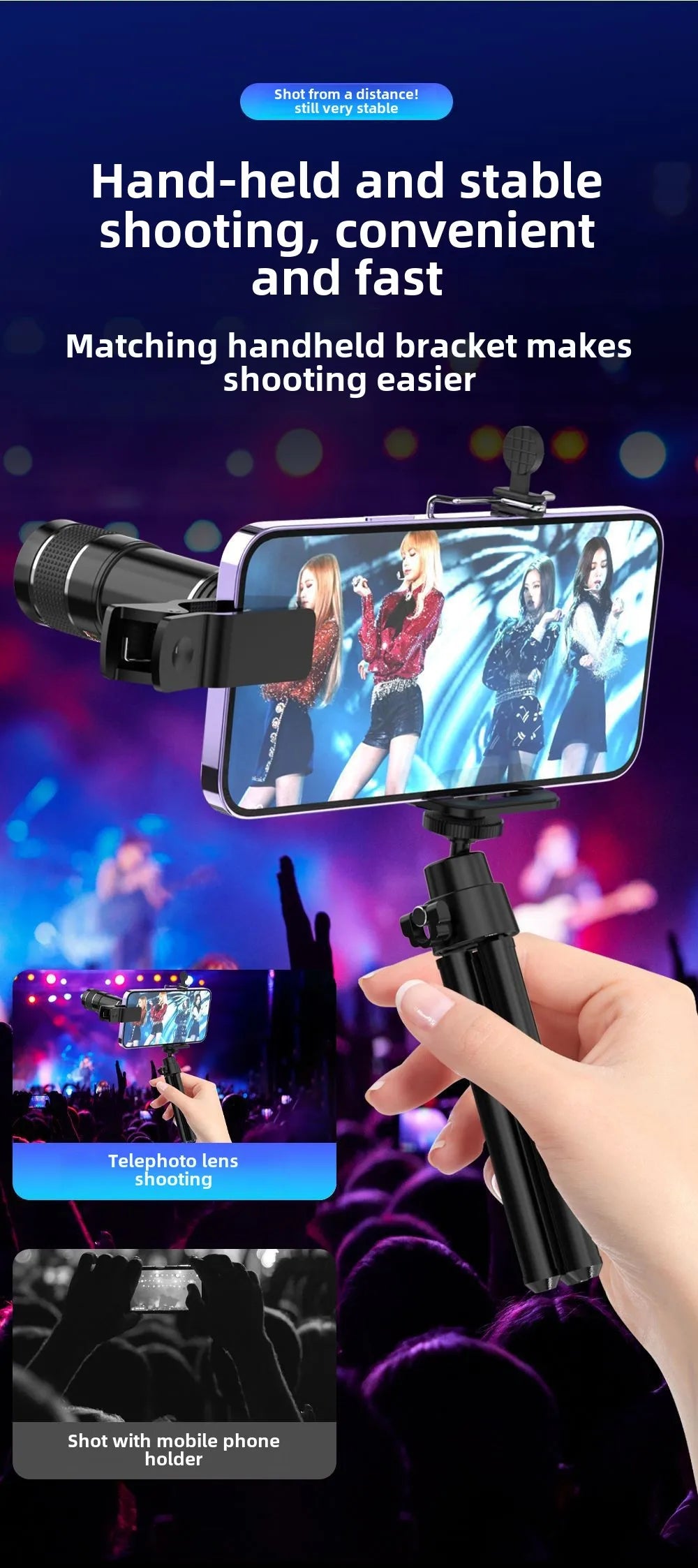 20X Telephoto Mobile Phone Lens Shooting Artifact Zoom Telephoto High-definition Mobile Phone External Lens