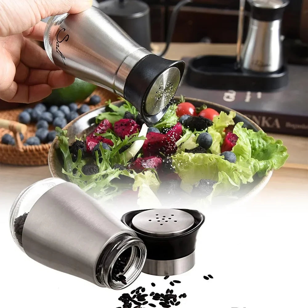 Manual Salt Pepper Mill Adjustable  Seasoning Bottle