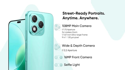 2025 HONOR 400 Lite 5G Smartphone with Mediatek Dimensity 7025, 6.7'' 120Hz AMOLED Display, 108MP Camera, and 5230mAh Battery - Pulse Electro