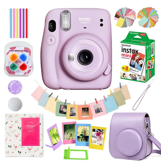 Fuji Fujifilm Instax Mini 11 Instant Camera Film Photo Snapshot Printing Camera Shooting Insta Mini12 Camara Photographical Upgraded