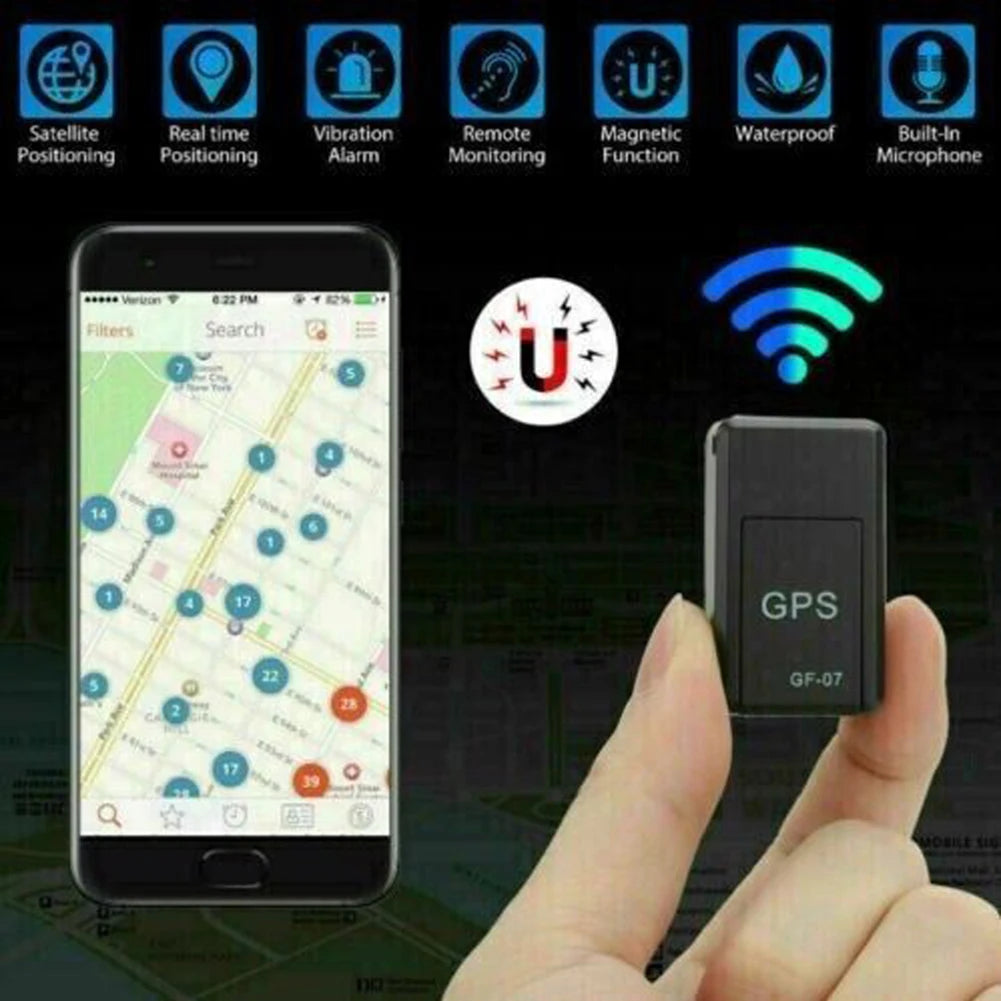 Mini Car GPS Tracker GF-07 Real Time Tracking Anti-Theft Anti-lost Locator Strong Magnetic Mount SIM Message Positioner