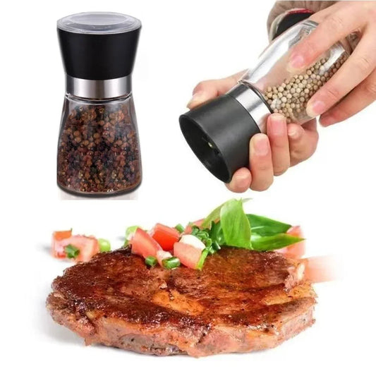 Manual Salt Pepper Mill Adjustable  Seasoning Bottle