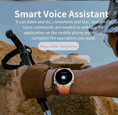 2025 New Military GPS Smartwatch T-Rex3 with 5ATM Waterproof, 650mAh Battery, Heart Rate Monitor, Compass, AI GPT, and Sports Tracker for Men - Pulse Electro