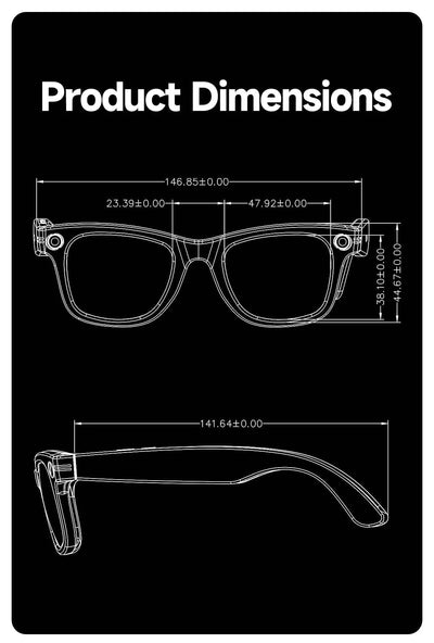 AI Smart Glasses with 8MP Camera, Bluetooth Call & Music Play, 100+ Languages Translation for Men and Women 2025 - Pulse Electro