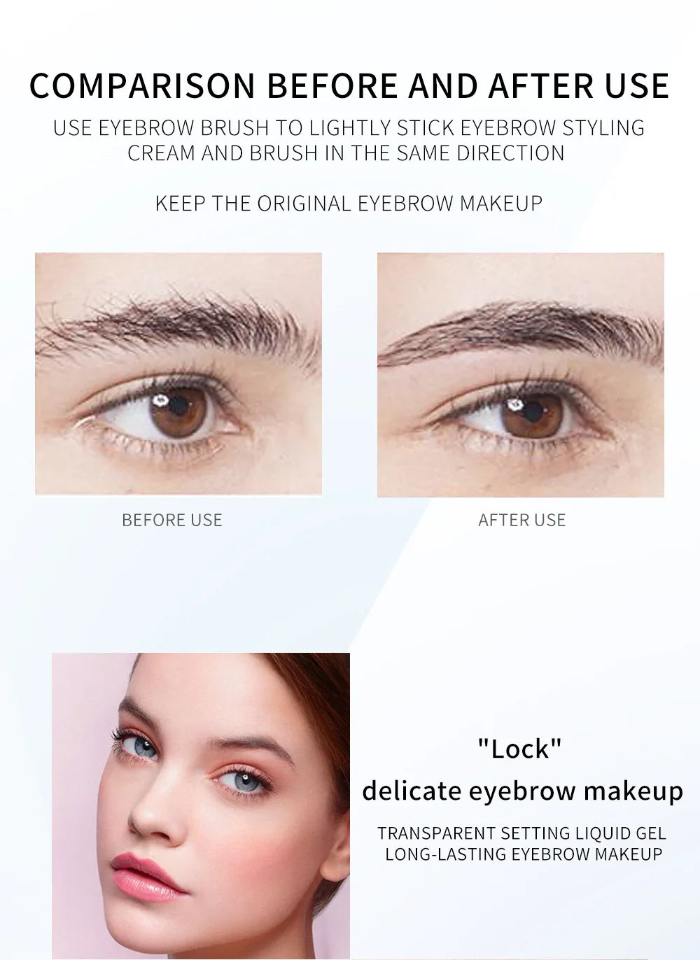 Brown Transparent Eyebrow Gel Wax Brow Soap 4 Color Tint Eyebrow Enhancer Natural Makeup Soap Brow Sculpt Lift Make-up for Women