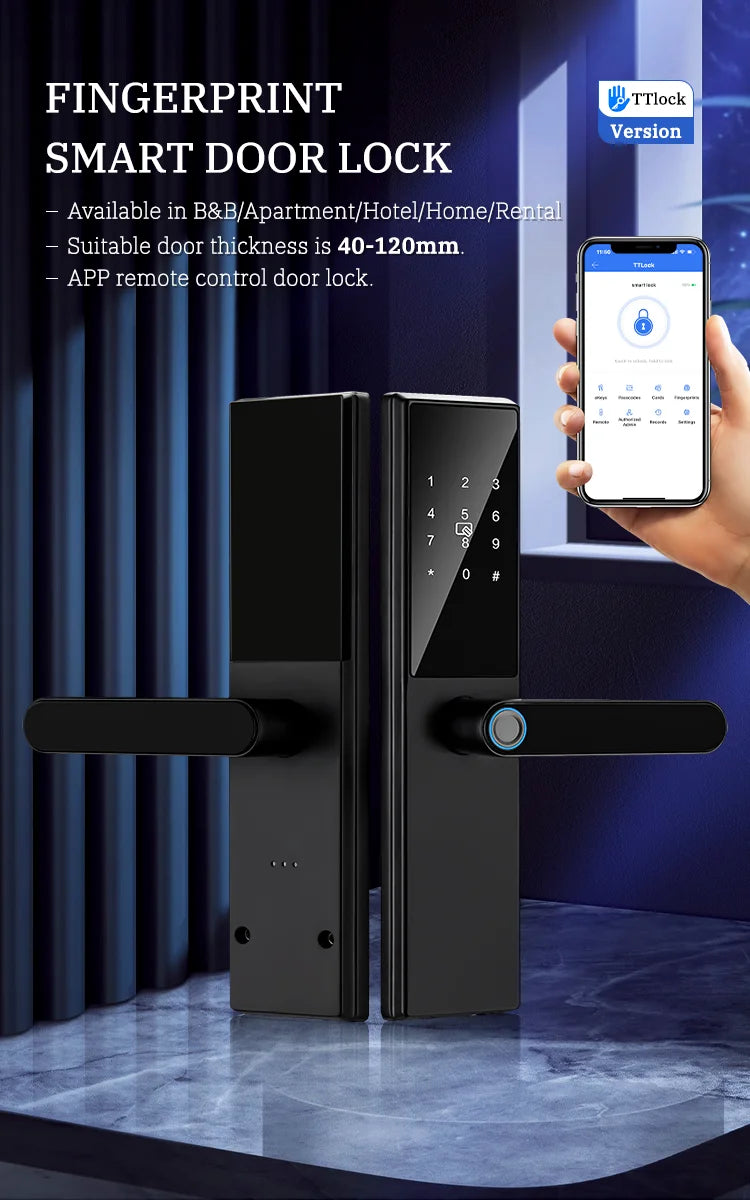 Bluetooth Fingerprint Door Lock TTLock