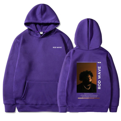 Rod Wave Nostalgia Essential Autumn and Winter Hoodie Men's  Casual Fashionable Trendy  Warm Sweatshirt