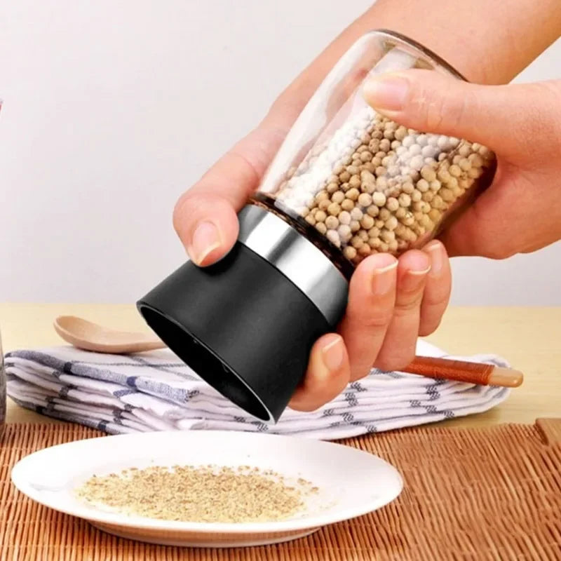 Manual Salt Pepper Mill Adjustable  Seasoning Bottle