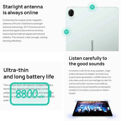 HUAWEI MatePad 11.5S Tablet with 144Hz High Refresh Full Screen, Huawei Notes, WPS Support & 8800mAh Battery - Pulse Electro