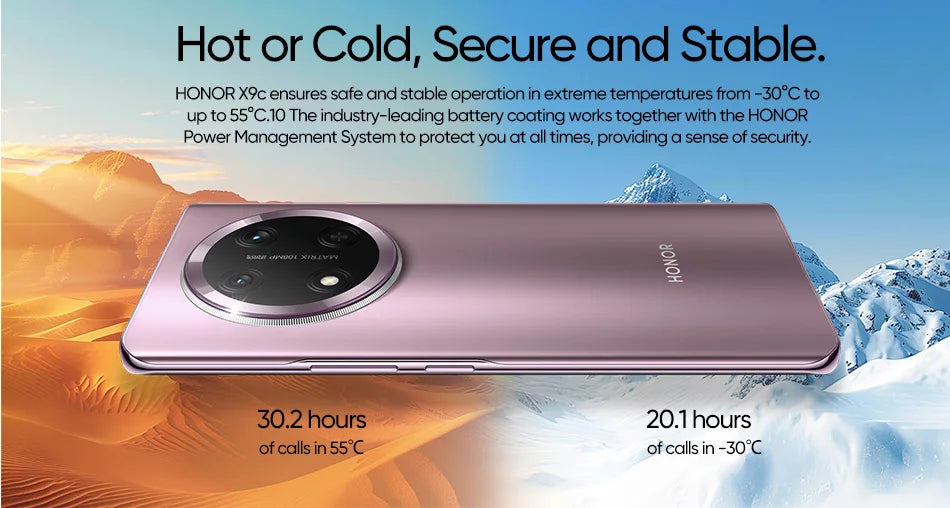 Original New Global Version HONOR X9c 5G Smartphone 6.78" Anti-Drop 120Hz Display 108MP Triple Cameras 6600mAh Battery Android14