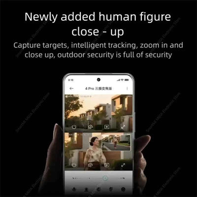 XIAOMI Smart Outdoor Camera 4 Pro Triple Camera Zoom Edition - 360° 5MP 3K with 9x Hybrid Zoom and IP66 Rating - Pulse Electro