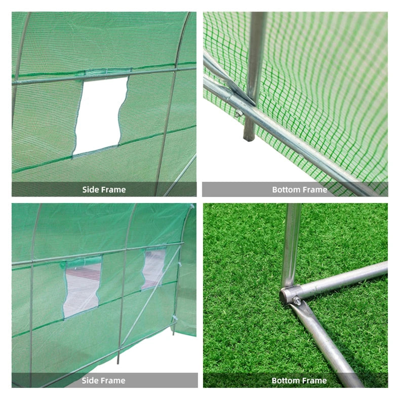 Walk In Greenhouse Hothouse Garden Plant Shed Green House Tunnel