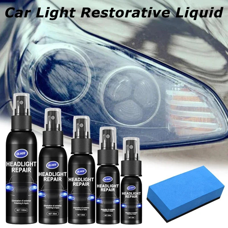 Car Headlight Polishing Scratch Repair Fluid Universal Cars Light Restoration Kit Auto Cleaning Accessories 10/20/30/50/100mL