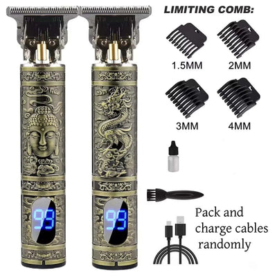 LCD Display T9 Electric Hair barber 0mm Shaver Hair Trimer Home Appliances Travel Barber Razors Shaving Machine for Men