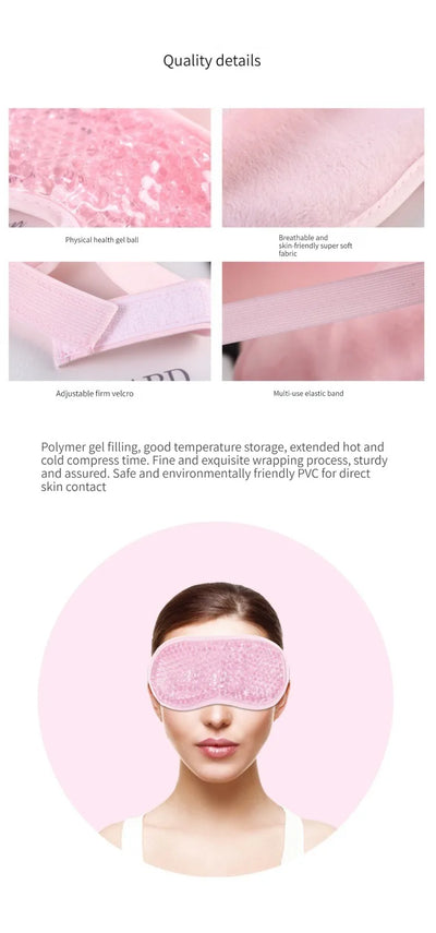 Reusable Cooling Eye Mask for Puffy Eyes, Migraine Relief, and Eye Fatigue - Gel Eye Mask with Cold Therapy and Eye Ice Pack