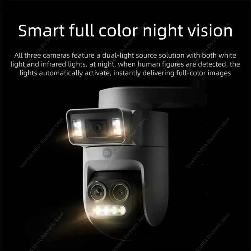 XIAOMI Smart Outdoor Camera 4 Pro Triple Camera Zoom Edition - 360° 5MP 3K with 9x Hybrid Zoom and IP66 Rating - Pulse Electro