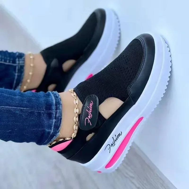 Shoes Womens Sneakers Female Casual Shoes 2025 Summer New Breathable Mesh Ladies Sport Shoes Vulcanized Women Platform