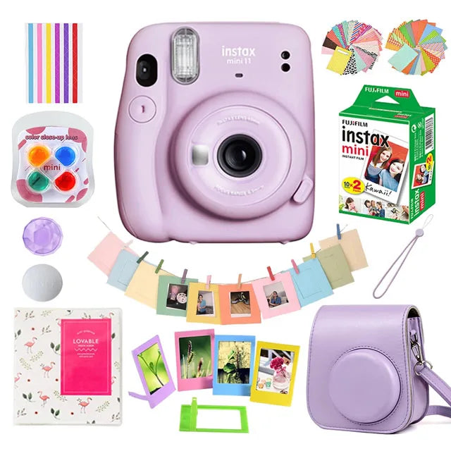 Fuji Fujifilm Instax Mini 11 Instant Camera Film Photo Snapshot Printing Camera Shooting Insta Mini12 Camara Photographical Upgraded