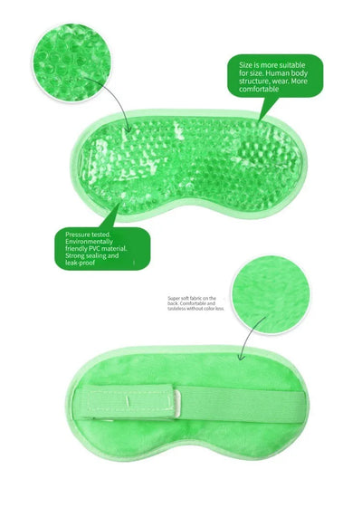 Reusable Cooling Eye Mask for Puffy Eyes, Migraine Relief, and Eye Fatigue - Gel Eye Mask with Cold Therapy and Eye Ice Pack