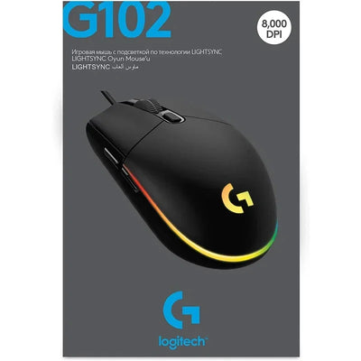 Logitech G102 Gaming Mouse USB Wired with 8000 DPI and Rainbow Optical Effect for PC/Mac - Pulse Electro
