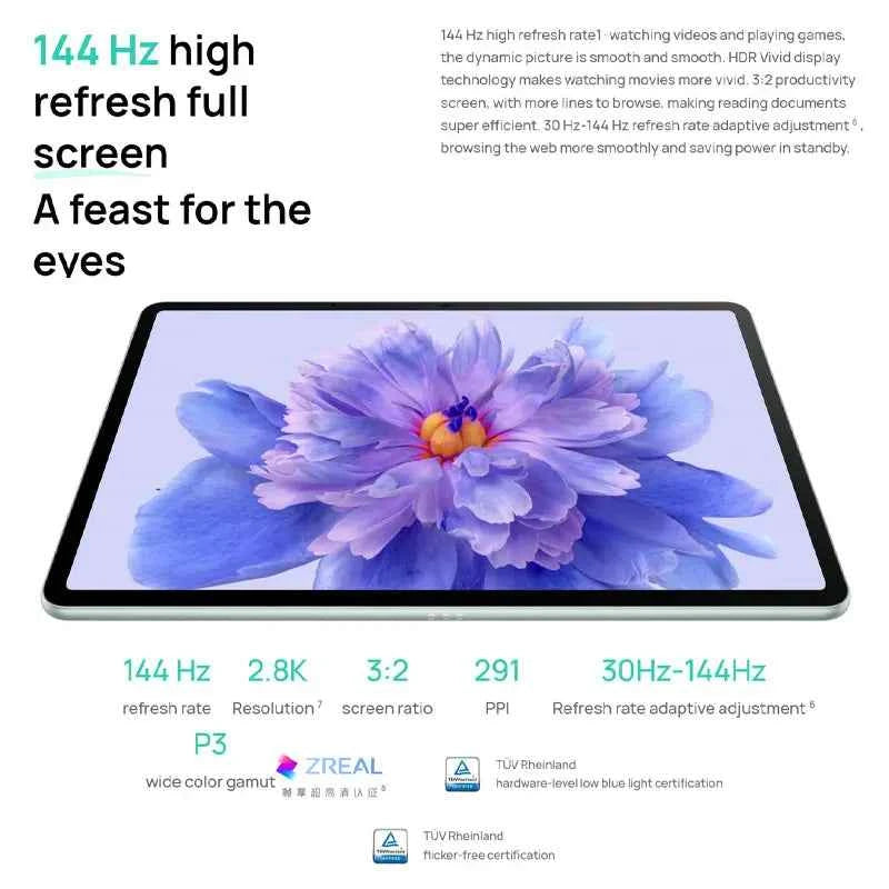 HUAWEI MatePad 11.5S Tablet with 144Hz High Refresh Full Screen, Huawei Notes, WPS Support & 8800mAh Battery - Pulse Electro