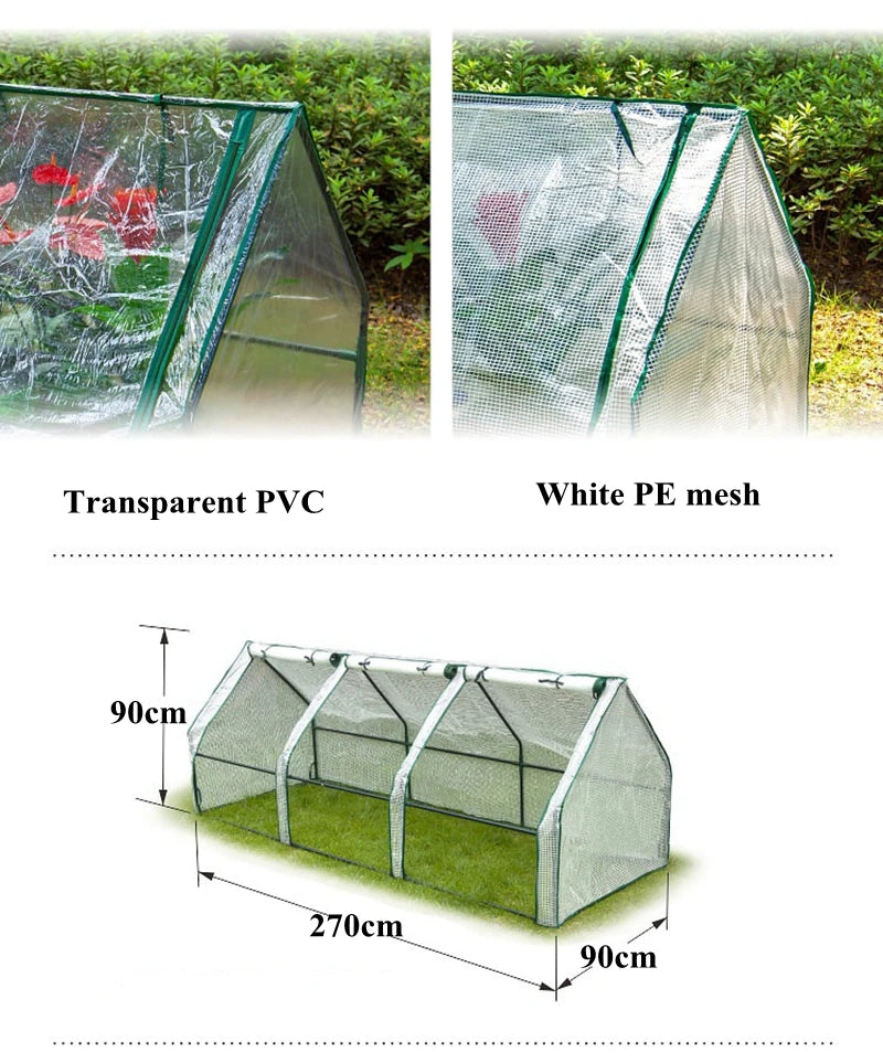 Garden Greenhouse Cover Plant Sun Room Flower Potted Anti freezing Rainproof Warm Hothouse Cover Plant Seedling Shed Green House