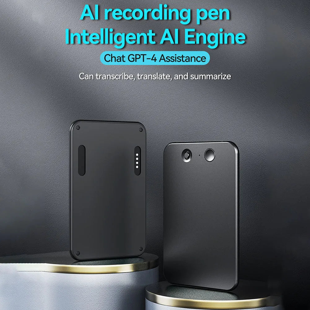 AI ChatGPT 4o Intelligent Voice Recorder with Noise Reduction and 59 Language Translation Capabilities