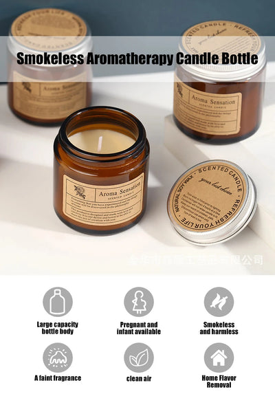 Soy scented Candles for Luxury Home Decoration and Celebrations - Smokeless Aromatic Essential Oil Candle - Pulse Electro