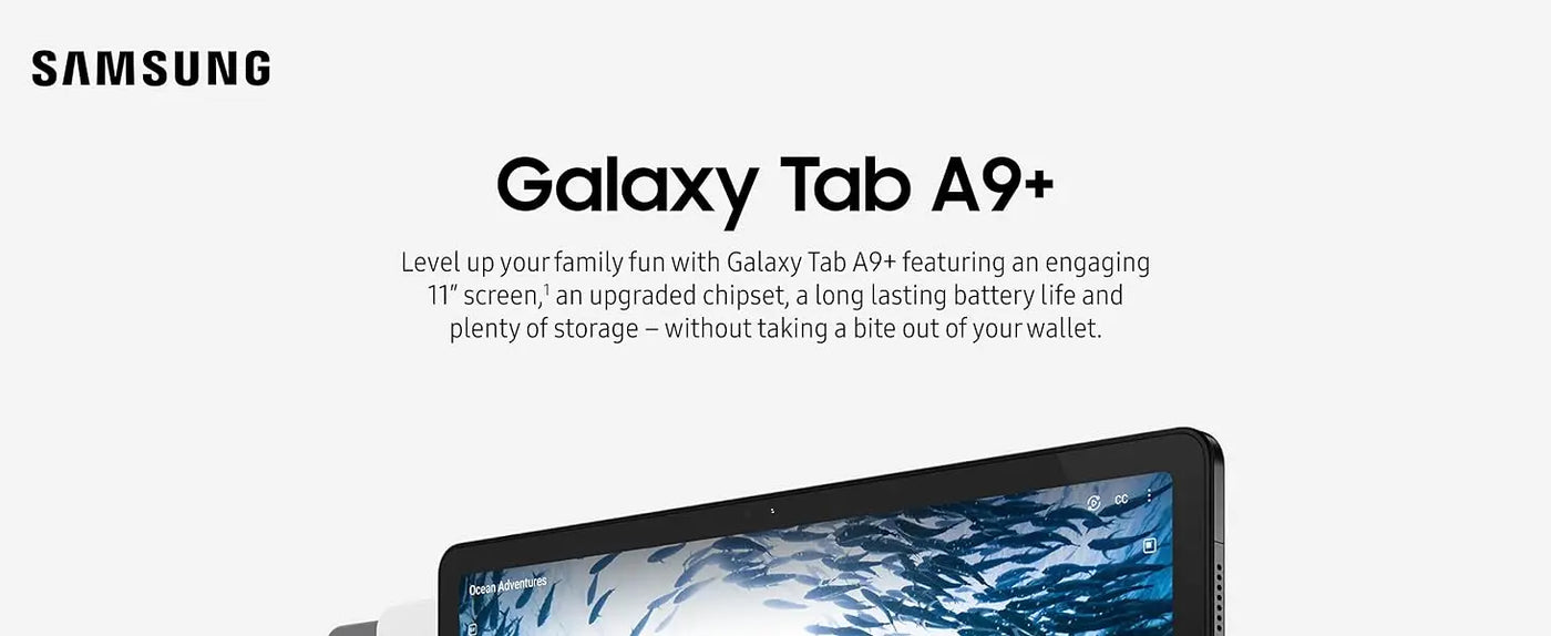 SAMSUNG Galaxy Tab A9 Plus Tablet 11” - 4GB RAM, 64GB Storage, Android, Slim & Lightweight Design, Quad Speakers - Pulse Electro