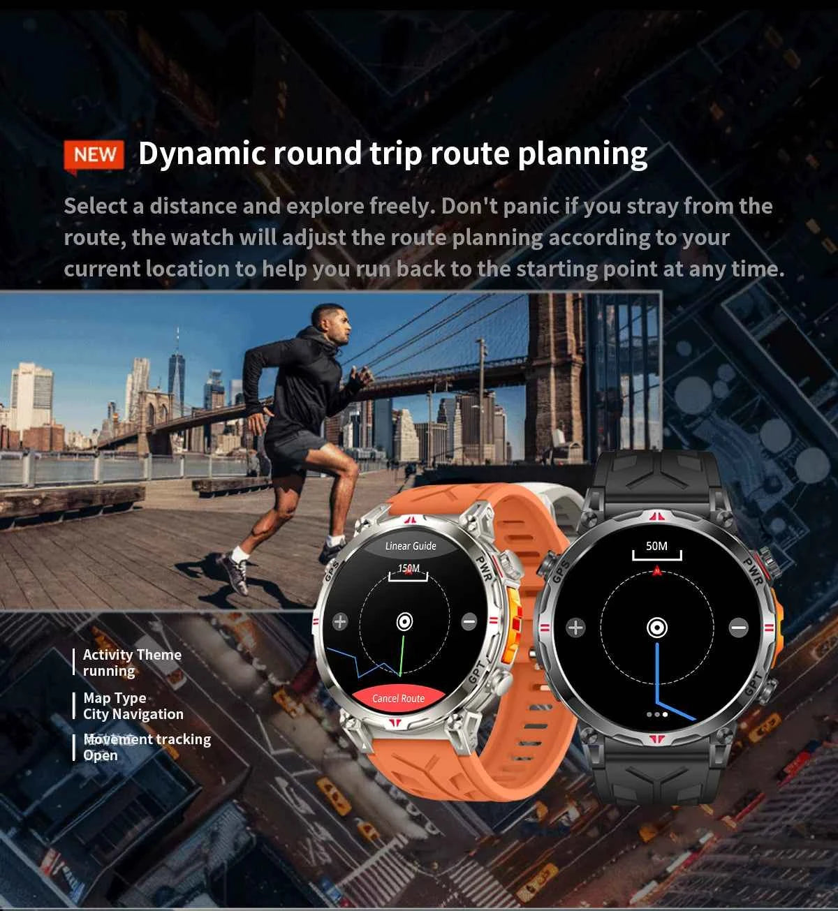 2025 New Military GPS Smartwatch T-Rex3 with 5ATM Waterproof, 650mAh Battery, Heart Rate Monitor, Compass, AI GPT, and Sports Tracker for Men - Pulse Electro
