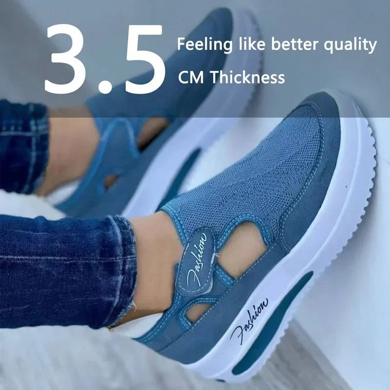 Shoes Womens Sneakers Female Casual Shoes 2025 Summer New Breathable Mesh Ladies Sport Shoes Vulcanized Women Platform