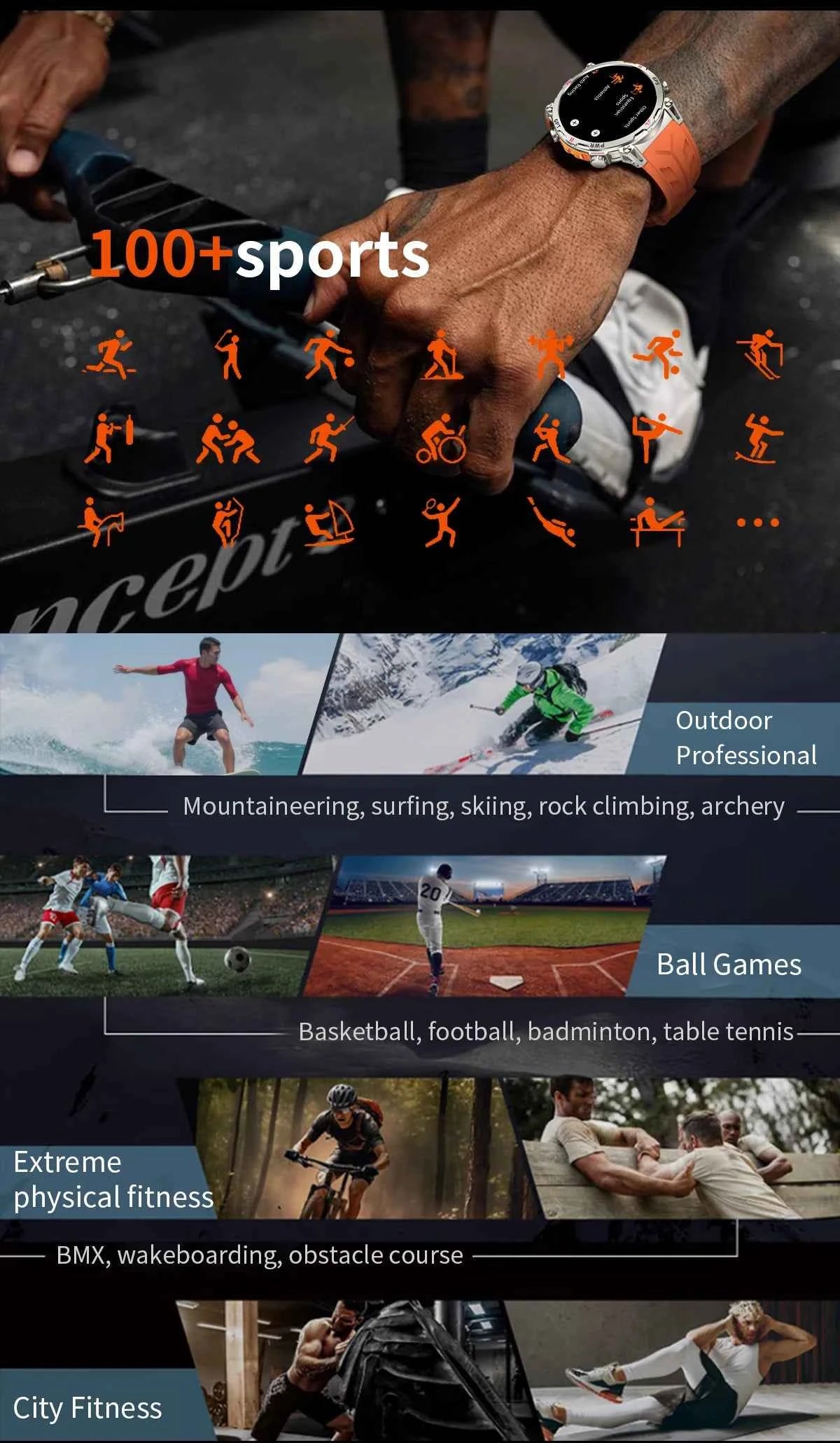 2025 New Military GPS Smartwatch T-Rex3 with 5ATM Waterproof, 650mAh Battery, Heart Rate Monitor, Compass, AI GPT, and Sports Tracker for Men - Pulse Electro