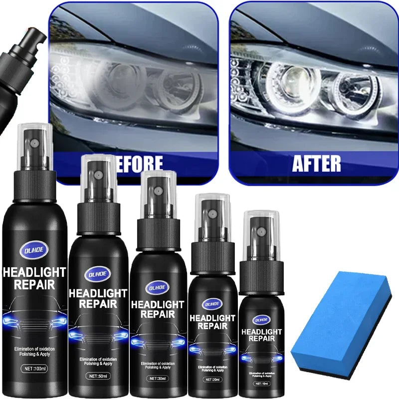 Car Headlight Polishing Scratch Repair Fluid Universal Cars Light Restoration Kit Auto Cleaning Accessories 10/20/30/50/100mL