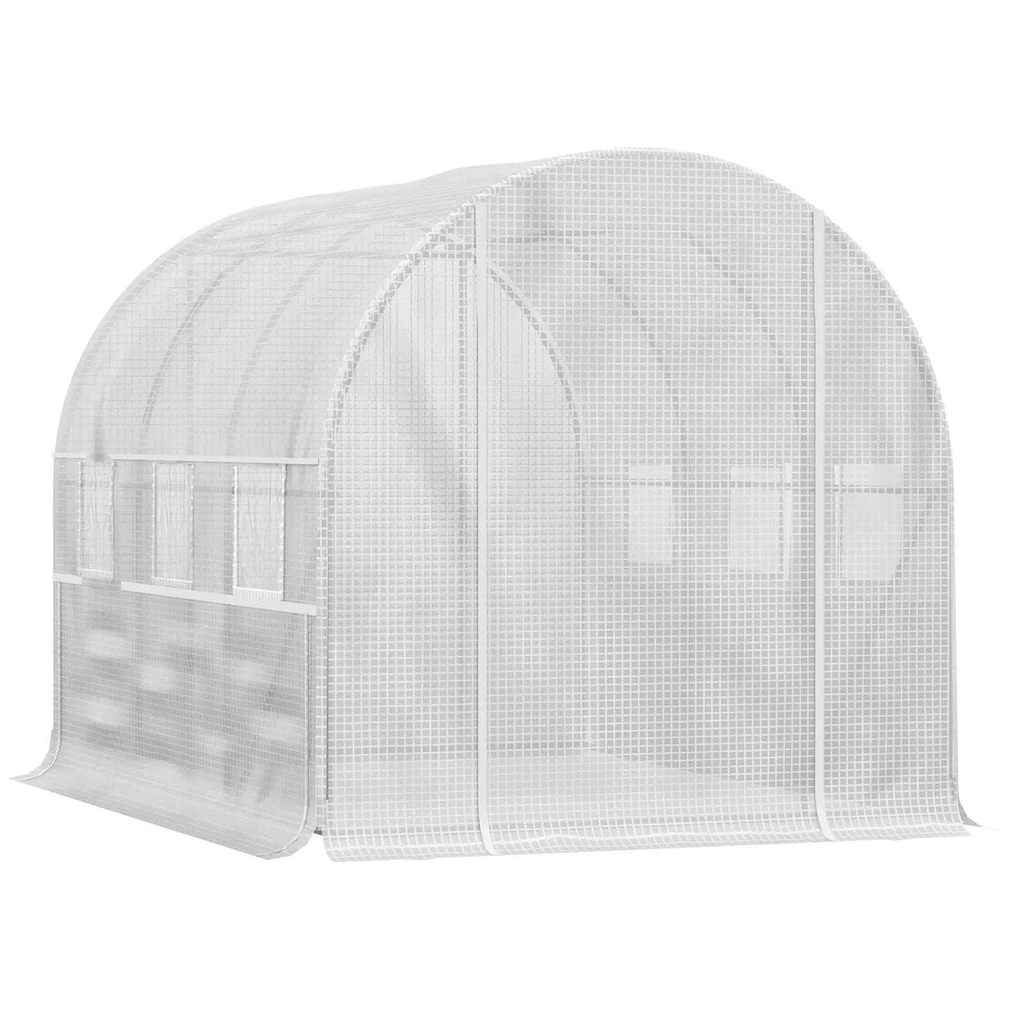 White Cover Foil Walk In Greenhouse Green House Hothouse Garden Plant Shed