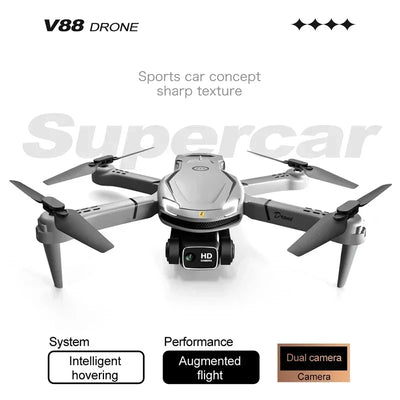 V88 Drone 8K 5G GPS Professional HD Aerial Photography Remote Control Aircraft HD Dual Camera Quadcopter Toy UAV For Xiaomi