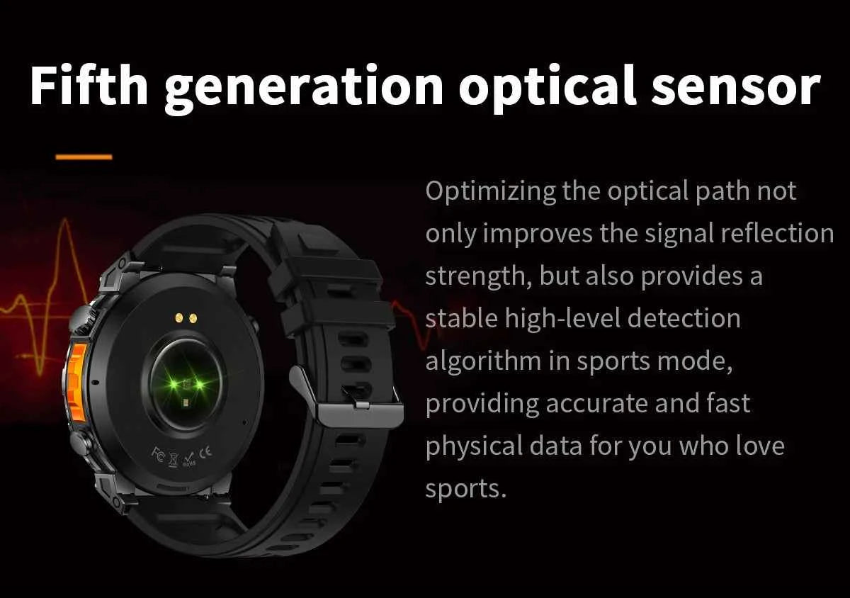 2025 New Military GPS Smartwatch T-Rex3 with 5ATM Waterproof, 650mAh Battery, Heart Rate Monitor, Compass, AI GPT, and Sports Tracker for Men - Pulse Electro