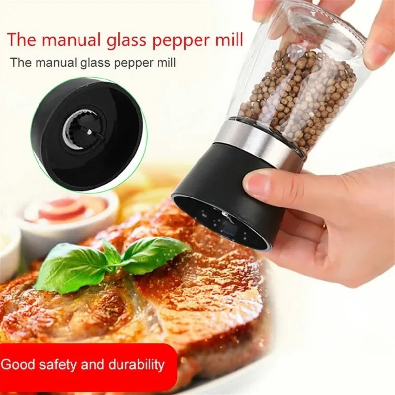 Manual Salt Pepper Mill Adjustable  Seasoning Bottle